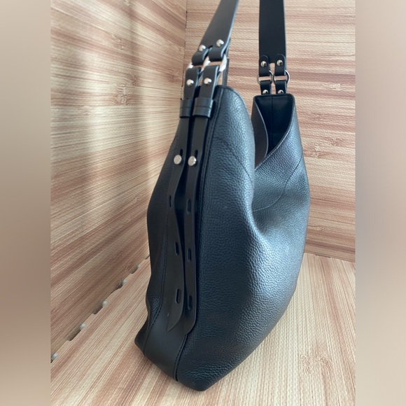 Michael Kors Black Pebbled Leather Large Bowery Shoulder Bag - Picture 5 of 14